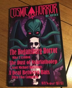 signed lovecraft issue of cosmic horror monthly