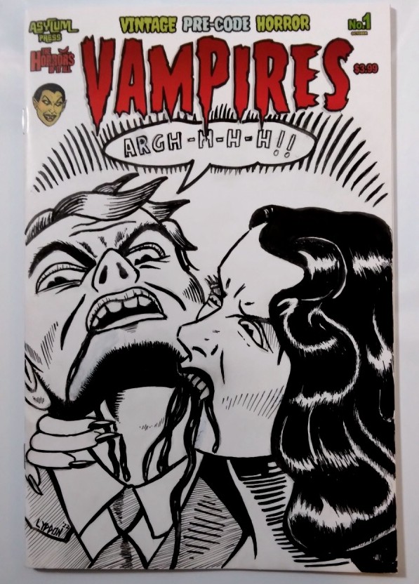 original precode horror comic book art cover